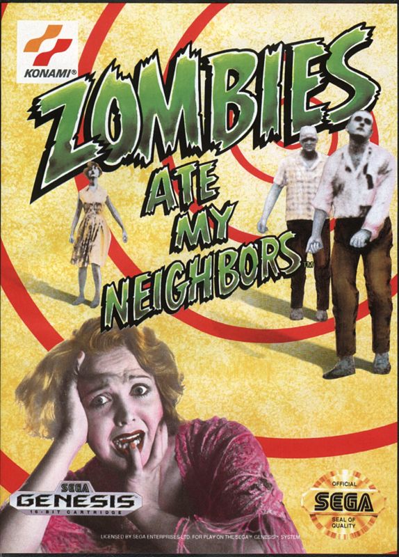 Zombies Ate My Neighbors box art for Super Nintendo